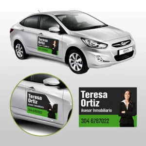 imán vehicular personalizado para carro Colombia