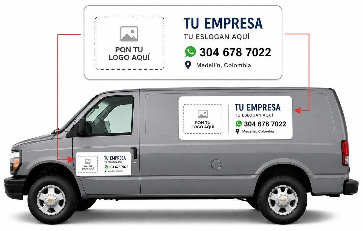 Imanes vehiculares personalizados en distintas medidas